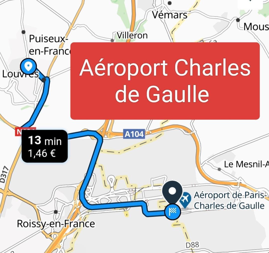 Air M&n's # Paris - Aeroport Cdg - Parc Asterix # Apartment Louvres